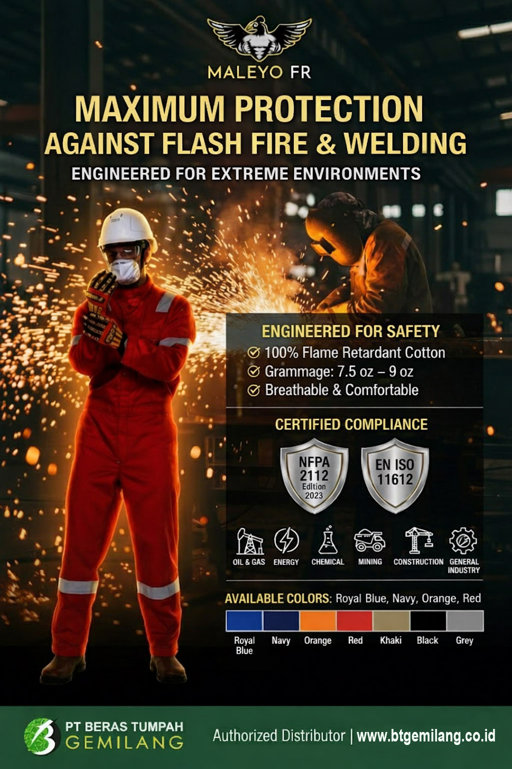 COVERALL COTTON FR
