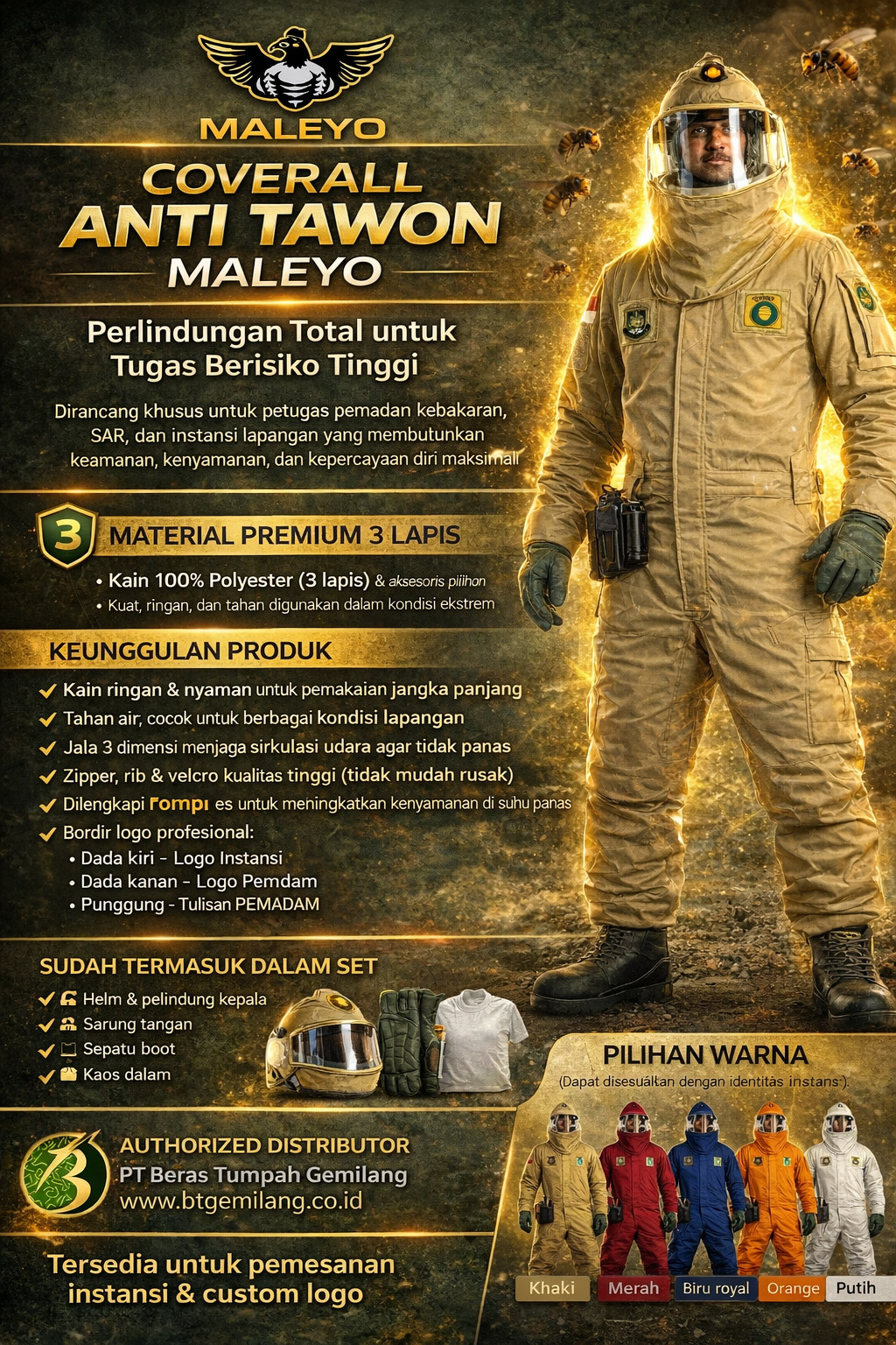 COVERALL ANTI TAWON